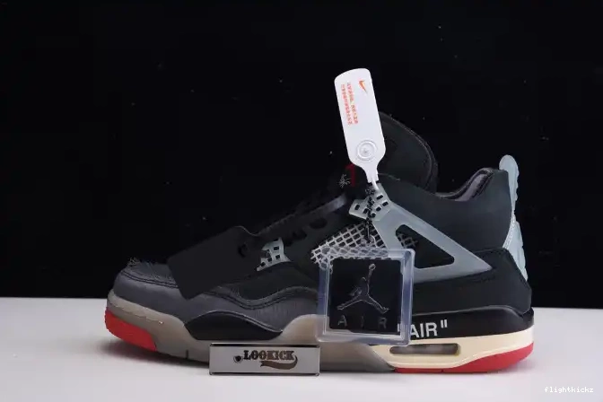 CV9388-001 Air x Off White Bred 4 Jordan Retro 0507